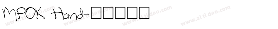 MPOK Hand字体转换
